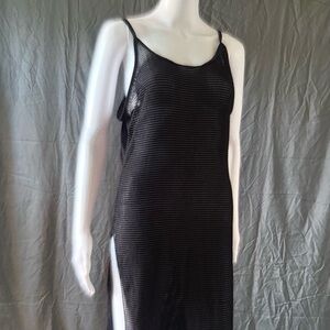 Elegant Black Mesh Dress